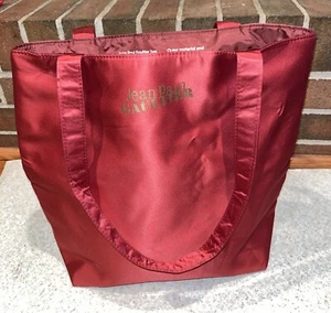 Jean Paul Gaultier Red Sustainable Satin Tote Bag 11" x 13.5" x 5" SeaTrees - Picture 1 of 9