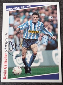 SHOOTING STARS SIGNED TRADE Card No 54 KEVIN GALLACHER COVENTRY CITY AUTOGRAPH