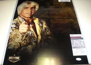 RIC FLAIR,THE NATURE BOY WOOO OOO LAST ONE JSAW/COA SIGNED 16X20 PHOTO - Picture 1 of 2