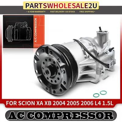 Compressor CA com embreagem para Scion xA xB 2004-2006 L4 1.5L com compressor 5SE09C - Imagem 1 de 4