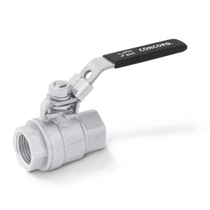 CONCORD 1/2" Female NPT Stainless Steel Ball Valve 304 Full Port Brew Gear - Picture 1 of 8