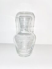 Bedside Water Carafe With Glass -Boat Etchings