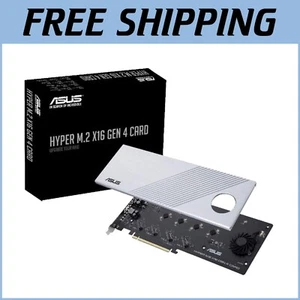 Stylish PCIe 4.0 X16 Card - 4-Bay NVMe M.2 RAID Support for Enhanced Performance - Picture 1 of 6