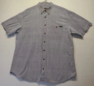 Woolrich Shirt Mens 2XL Blue Chambray Short Sleeve Button Down Single Pocket  - Picture 1 of 9