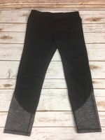 Gaiam Women's Om Mesh Black Capri Yoga 