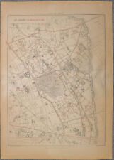 1900 - Plan Antique Of Paris. 20ème Arrondissement. District Ménilmontant