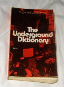 UNDERGROUND DICTIONARY Eugene Landy VG subculture hippies Brian Wilsons Doctor - Imagen 1 de 3