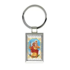 Saint Christopher : Catholic Keychain Religious Gift - Picture 1 of 1