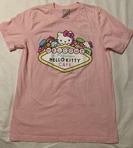 Hello Kitty Cafe Las Vegas  pink t-shirt Size Medium Washed Never Worn - Picture 1 of 4