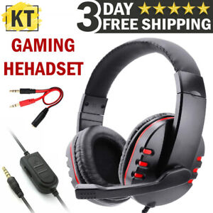 Gaming Headset with Mic Video Game Stereo Headphone For PS4/Xbox One/PC/Computer