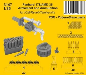 Armamento y municiones CMK 3147 1:35 Panhard 178/AMD-35 - Imagen 1 de 1