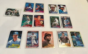 1989 Topps Baseball Cards Set Of 14-A Giants Team Leaders Card Is Part Of This - Picture 1 of 18