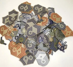 USAF Air Force Rank Stripes Patches (3 plus Pounds) JJ - Picture 1 of 2