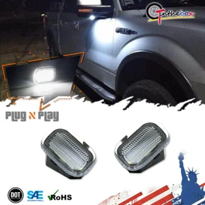 Luces de charco LED blancas debajo del espejo para Ford F150 y F-Series Super Duty 2015-22 - Imagen 1 de 10