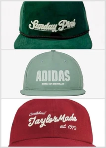 Three (3) Adidas And Taylormade Adjustable Golf Hats Lot One Size. NWOT - Picture 1 of 3