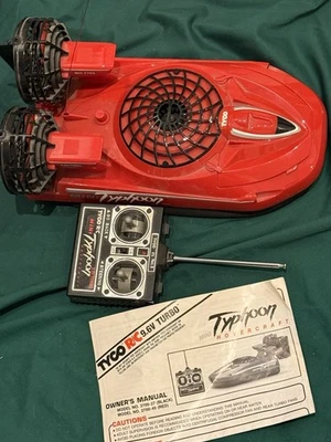 VTG Tyco RC Typhoon Hovercraft 9.6V Turbo Remote Book Battery As Is Repair Parts - Image 1 of 4