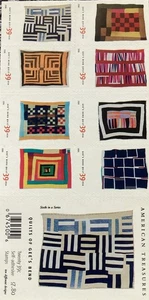 One (1) Sheet of 20 QUILTS OF GEE'S BEND 39¢ US Postage Stamps - Picture 1 of 4