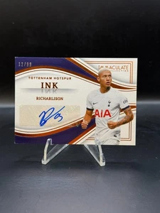 2023-24 Panini Immaculate - Ink Richarlison /99 Auto Tottenham Brazil - Bild 1 von 2