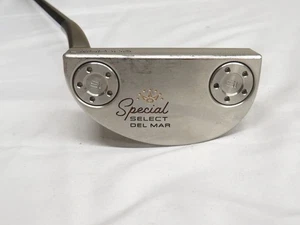 Used LH Titleist Scotty Cameron Special Select Del Mar 34" Putter Cameron +HC - Picture 1 of 6