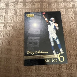 Troy Aikman Cowboys 1996 Pinnacle Bid For 6 #183 - Imagen 1 de 4