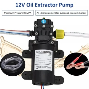 Motor Oil Fuel Fluid Extractor Electric Siphon Transfer Change Pump DC 12V - Picture 1 of 16
