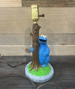 VTG 70s Jim Hensons Muppets Sesame Street Cookie Monster Table Lamp Light Plasti - Picture 1 of 12