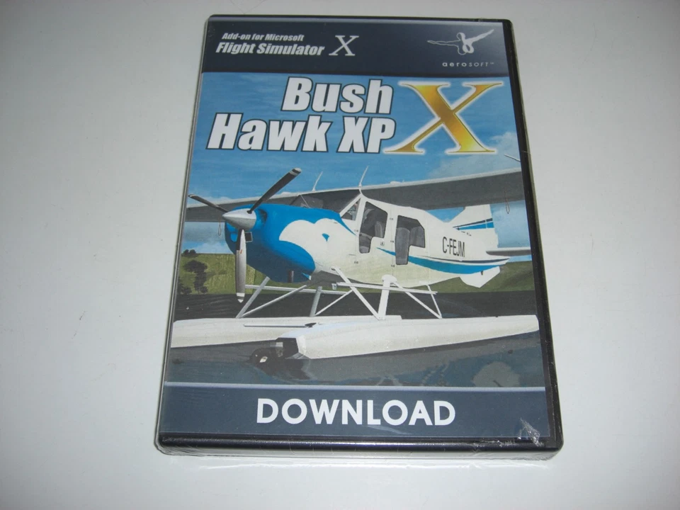 BUSH HAWK XP Pc DVD Add-On Expansion Pack Microsoft Flight Simulator X FSX - NEW - Image 1 of 2