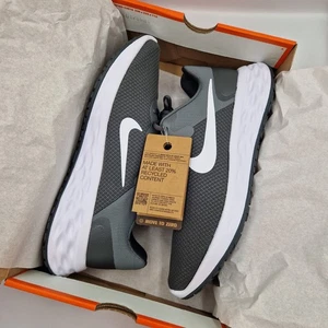 Nike Revolution 6 NN Grey White Trainers Men's Shoes - UK Sizes NEW ✅- DC3728004 - Picture 1 of 22