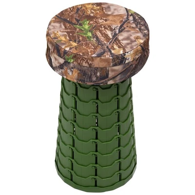 Telescopic Portable Hunting Stool, Camo Hunting/Fishing/Camping Padded Seat - Image 1 of 4