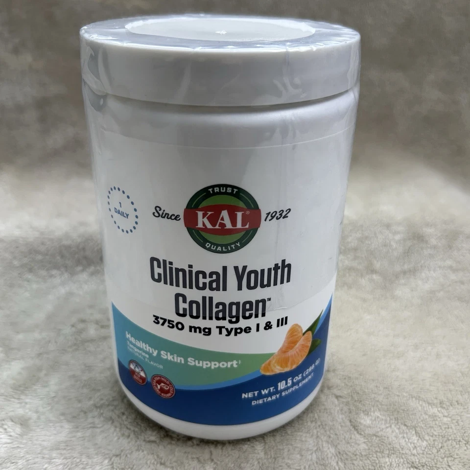 Colágeno mandarina Clinical Youth, 10,5 oz (298 g) tipo I y III Foto 1 de 4