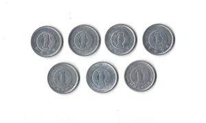 ANTIQUE LOT 7 COIN PIECE MONNAIE HONG KONG CHINA CHINE 1960-1990 (20) - Imagen 1 de 2
