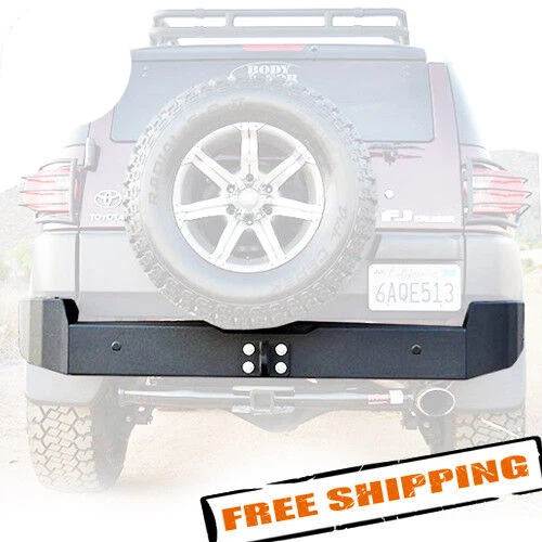 BODY ARMOR FJ-2961 Black Rear Bumper for 2007-2014 Toyota FJ Cruiser Foto 1 de 4