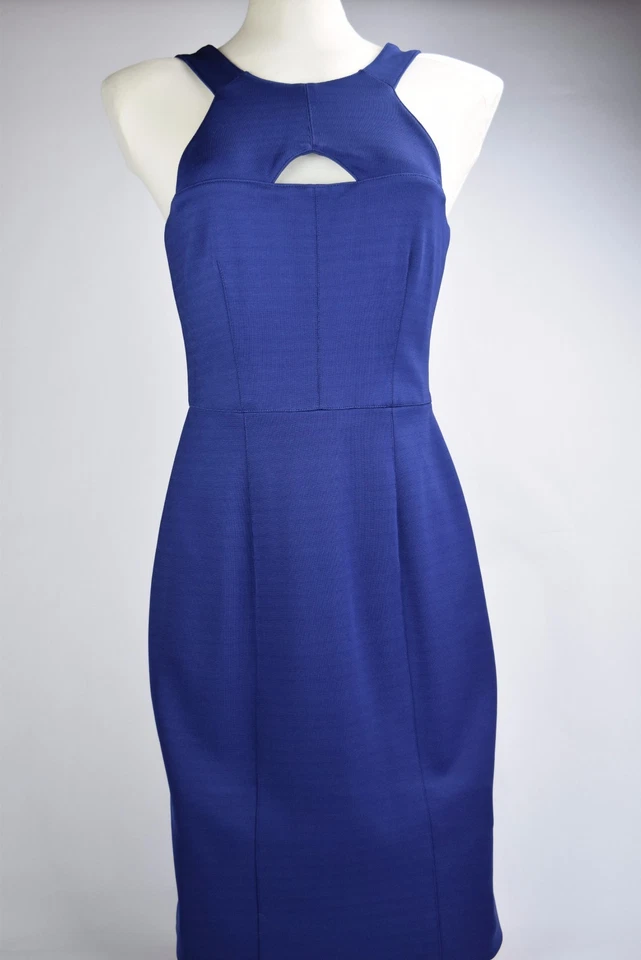 NUEVO CON ETIQUETAS $995 Vestido Burberry London Paula Azul Cuadros EE. UU. 8 UE 42 sin mangas  Foto 1 de 1