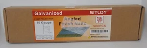 Sitldy Clavos Acabados en Ángulo Galvanizados 900 Cuentas 15 Calibre 3 Tamaños Paquete de Proyecto - Imagen 1 de 2