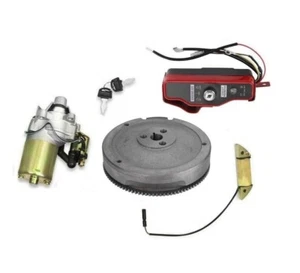 ELECTRIC START KIT STARTER MOTOR FLYWHEEL ON/OFF SWITCH FITS HONDA GX240 8 &9HP - Picture 1 of 6