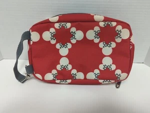 Disney Minnie Mouse Diaper Bag Shuttle Organizer Zipper Graphic Red White Small - Picture 1 of 9
