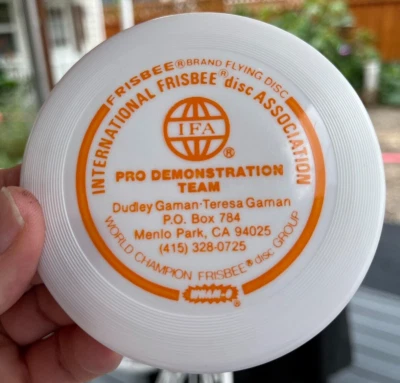 (SALE) Pro Demonstration Gaman  1970's New Mini Disc Golf Frisbee Wham-O  #629 - Image 1 of 4