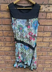 Motto Australia 14 lace stretch sleeveless layering tunic top floral abstract - Picture 1 of 6