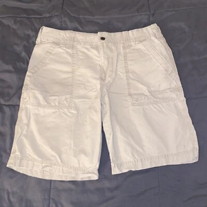 Tommy Hilfiger 36” Men’s Shorts Khakis Cargo Baggy Button Tan Creme Casual Wear - Picture 1 of 7