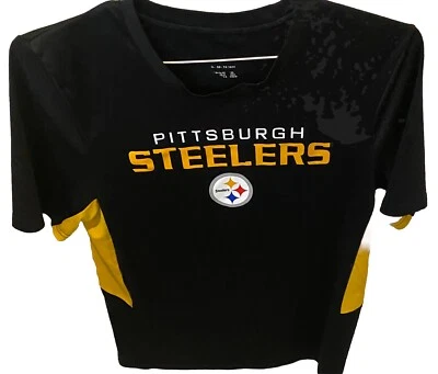 Camiseta de manga corta Pittsburgh Steelers NFL Youth XL negra de rendimiento Foto 1 de 4