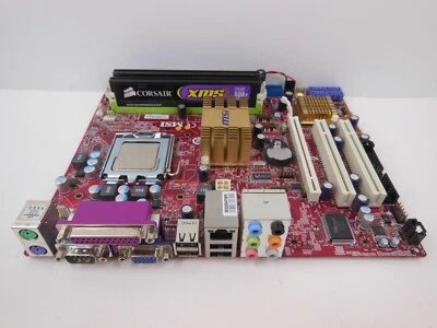 MSI G41M4-F Motherboard + Intel Core 2 Quad Q9400 2.66GHz CPU + 2GB DDR2 Combo - Image 1 of 4