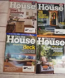 THIS OLD HOUSE Magazines Lot of Four 2006 2007 Home DIY Ideas Make Over Remodel - Picture 1 of 10