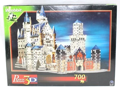 Wrebbit 3D Puzzle Neuschwanstein Caslte Germany 836 Pieces New Sealed - Image 1 of 2