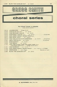 Blow the Candles Out Gregg Smith Choral Series 1966 - Picture 1 of 1