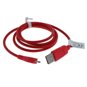 Data Charge Cable for sony Xperia Z Xperia Z1 Z2 Z3 Tablet Z Red Micro USB - Picture 1 of 1