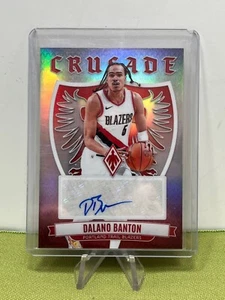 Dalano Banton 2023-24 Panini Phoenix CRUZADA AUTO Ref Portland Trailblazers - Imagen 1 de 2