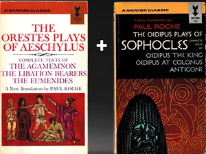 Orestes Plays Aeschylus (1962) + Oedipus Plays Sophocles (1958) - VINTAGE 1st ED - Bild 1 von 2