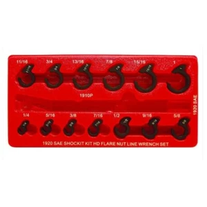 13 Piece SAE Shockit Line Wrench Set ? Automotive/Hydraulic Line Fittings New! - Picture 1 of 2