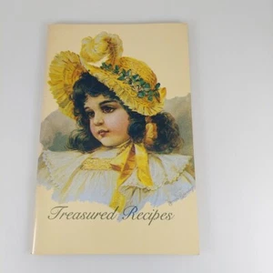 Treasured Recipes Blank Recipe Book, Old Print Factory 1980's Paperback - Picture 1 of 10