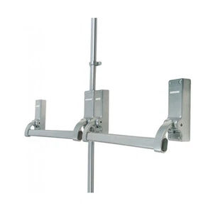 Panic Hardware - Arrone Double Panic Latch for Rebated Doors - Silver - Picture 1 of 3